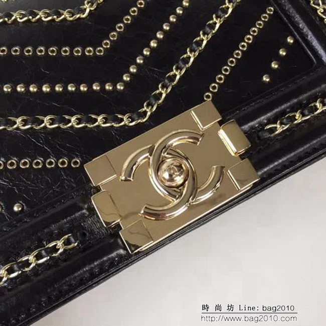 香奈兒CHANELCHANE2018FW款皺紋小牛皮單肩斜挎鏈條包 DSC2025